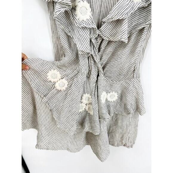 Inika Choo Striped Floral Embroidered Dress - Picture 5 of 10